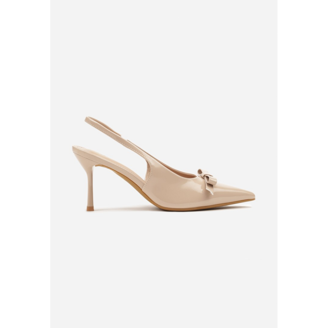 Heeled shoes, beige