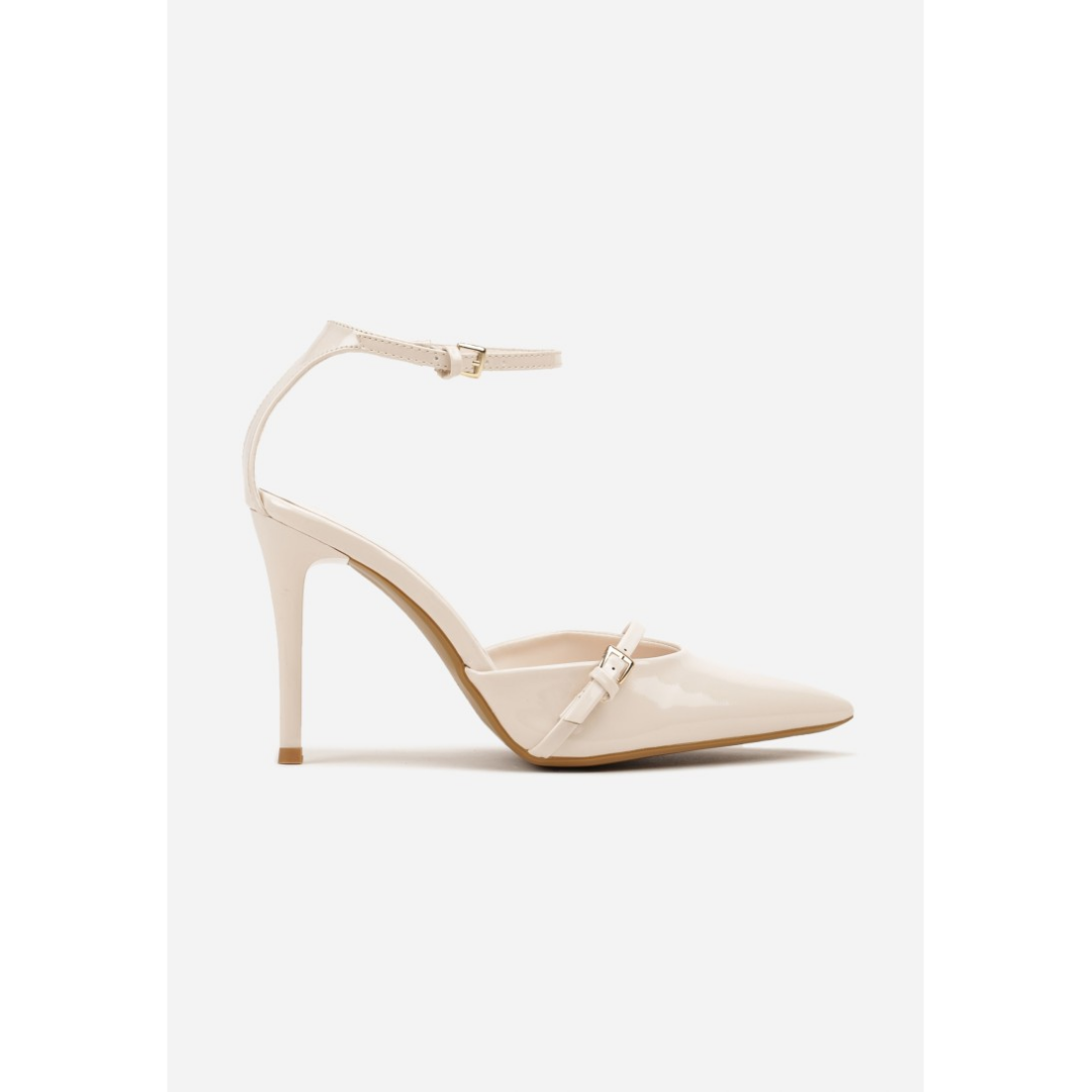 Heeled shoes, beige