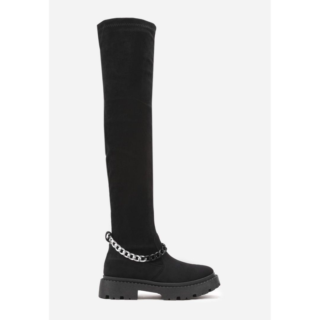 High boots, black