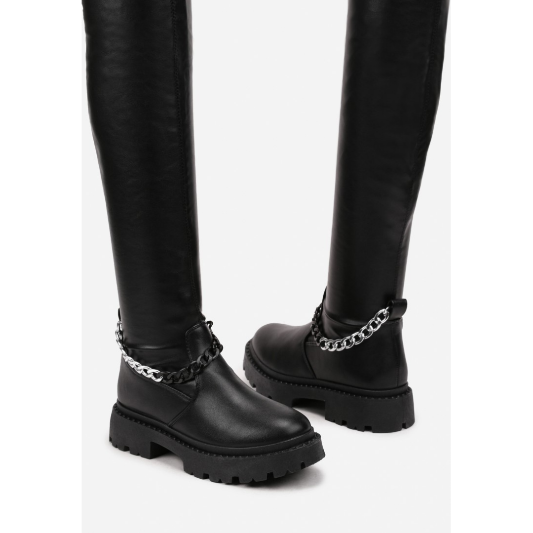 High boots, black