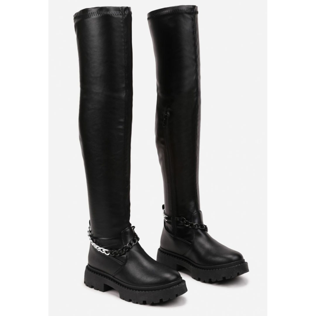 High boots, black