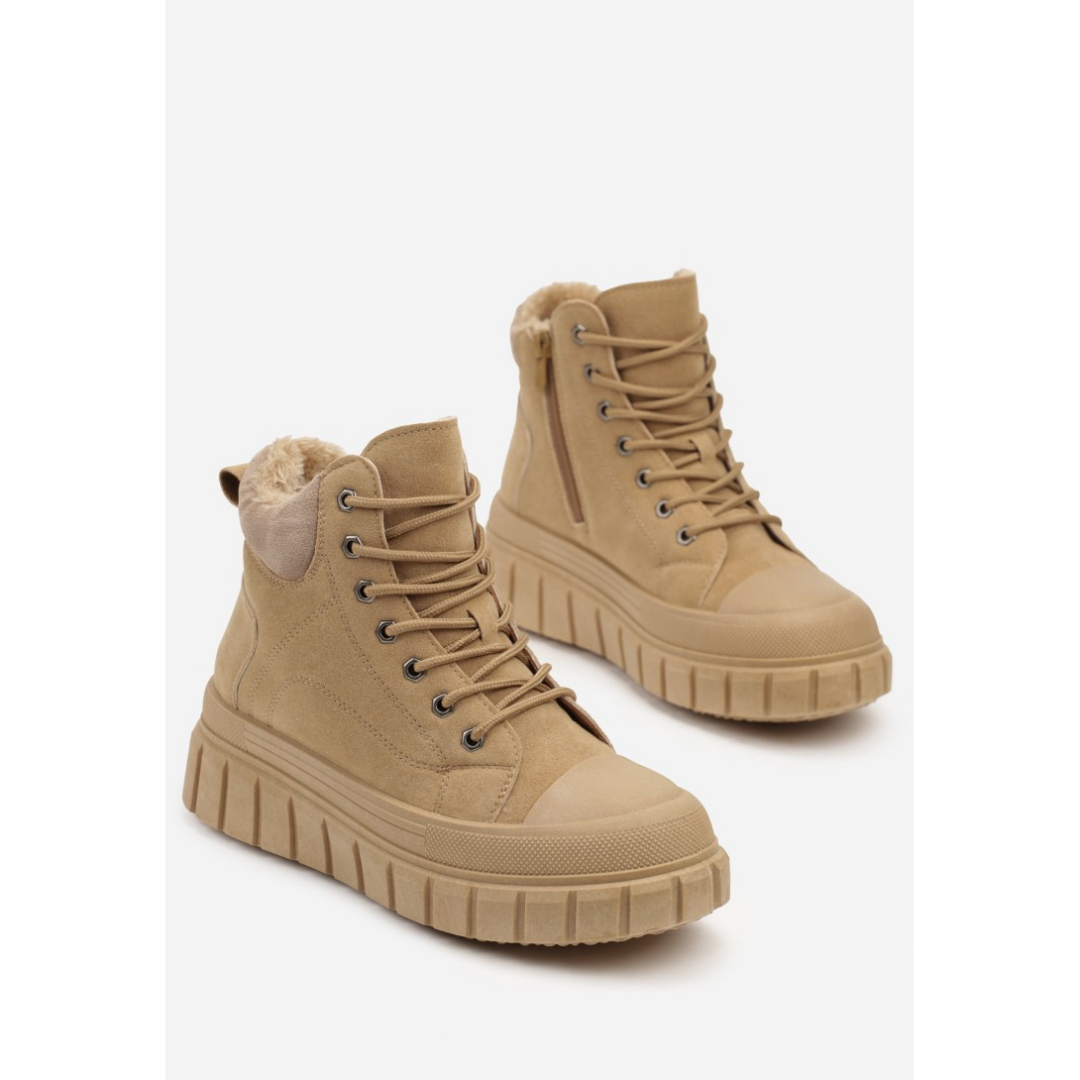 Winter boots, beige
