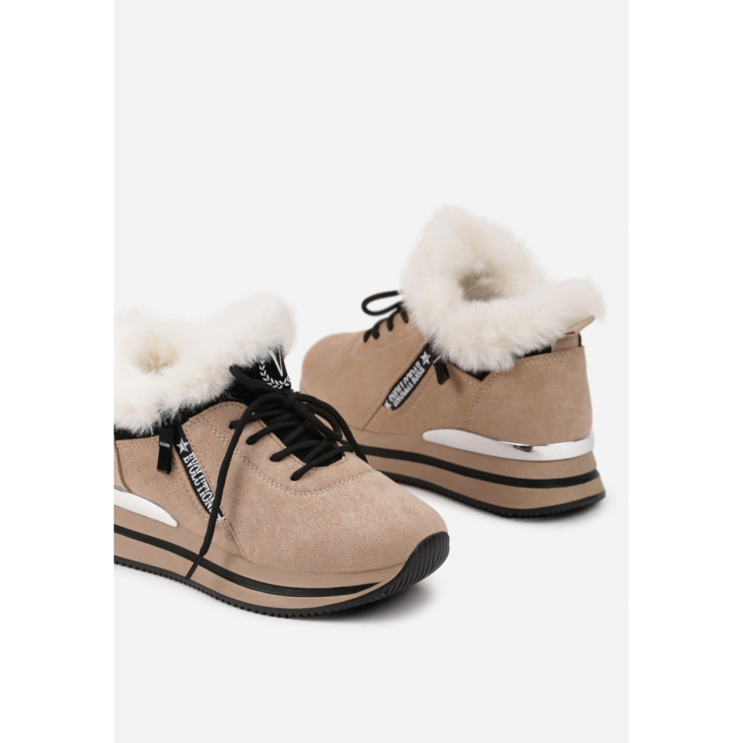 Warm sneakers, beige