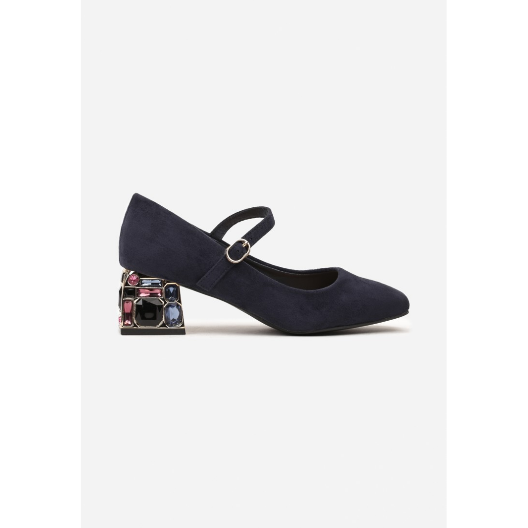 Heeled shoes, blue