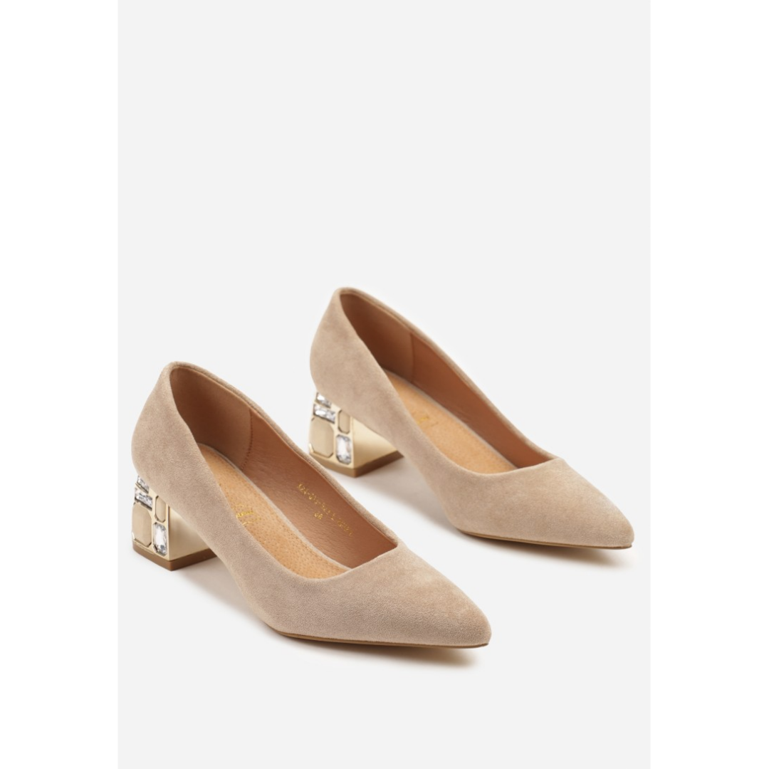 Heeled shoes, green