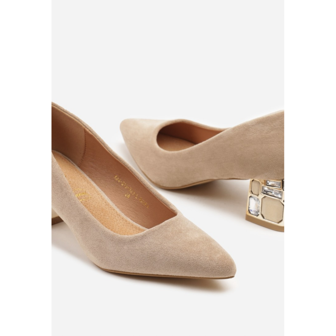 Heeled shoes, green