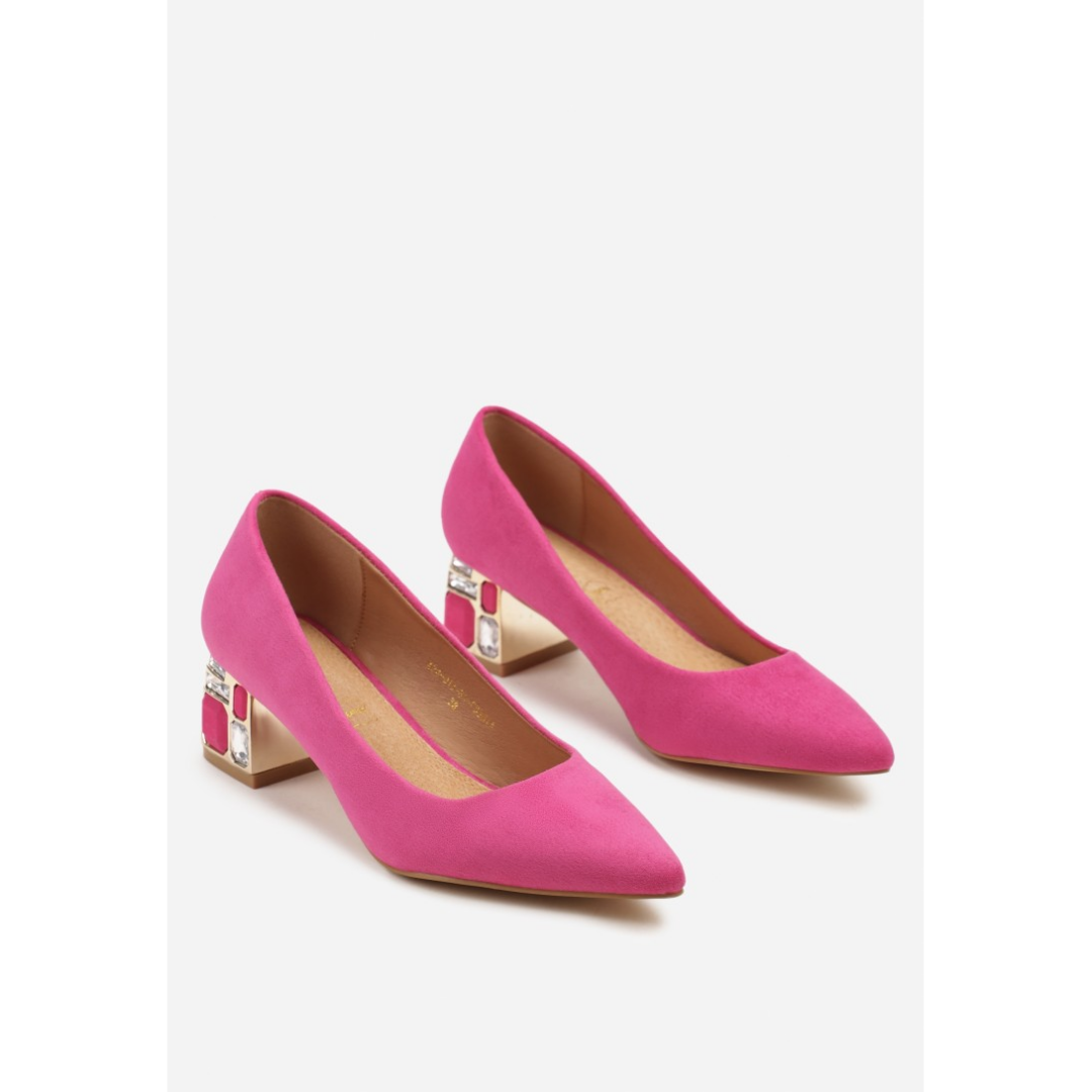 Heeled shoes, purple