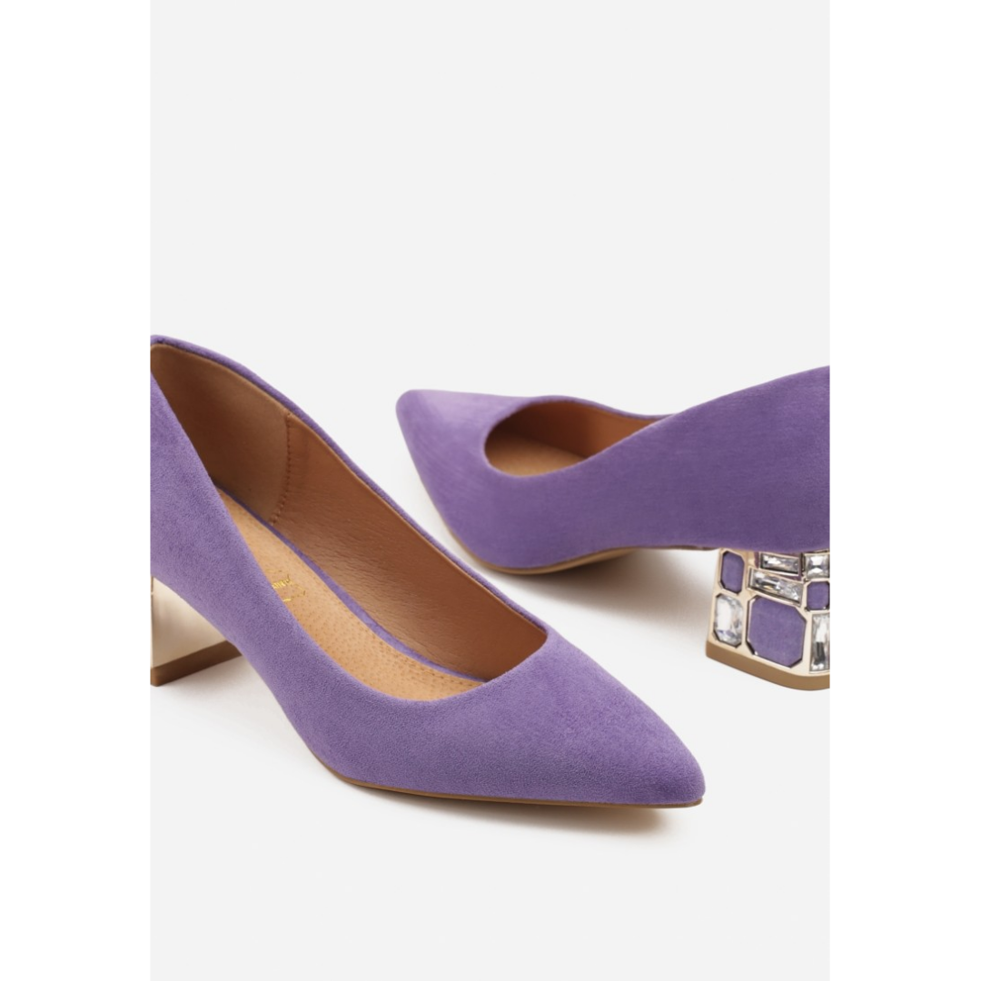 Heeled shoes, purple