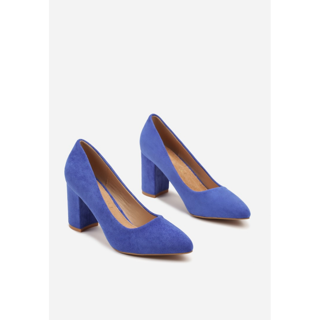 Heeled shoes, blue