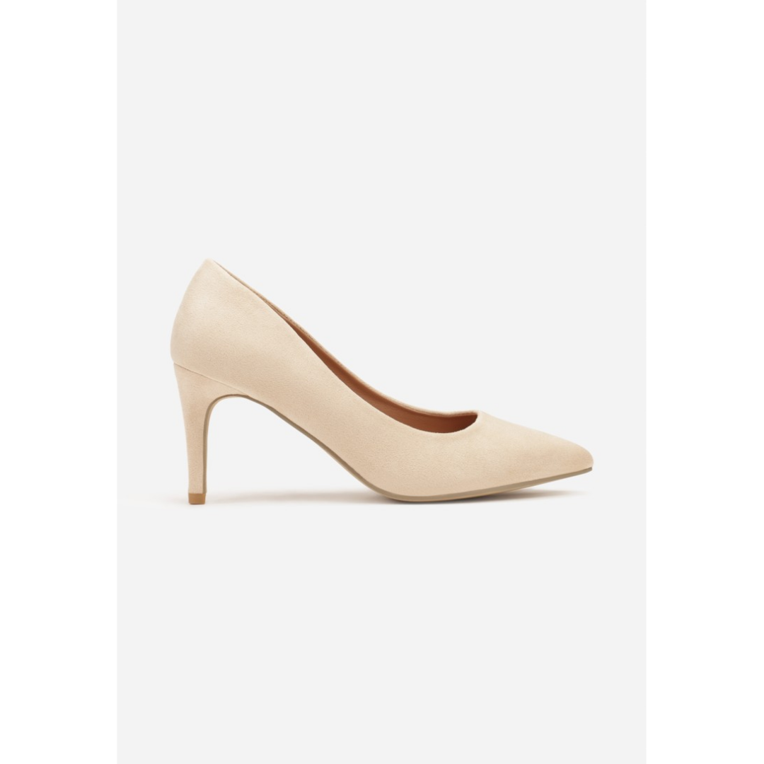 Heeled shoes, beige