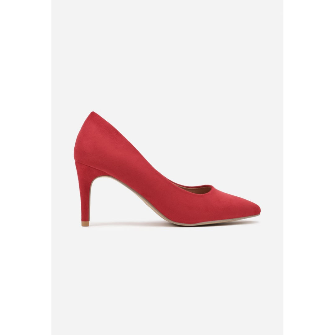 Heeled shoes, red