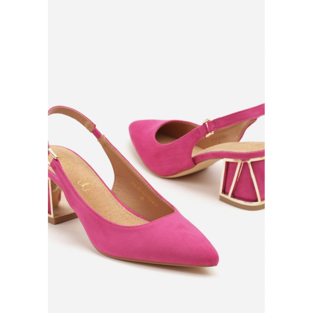 Heeled shoes, purple