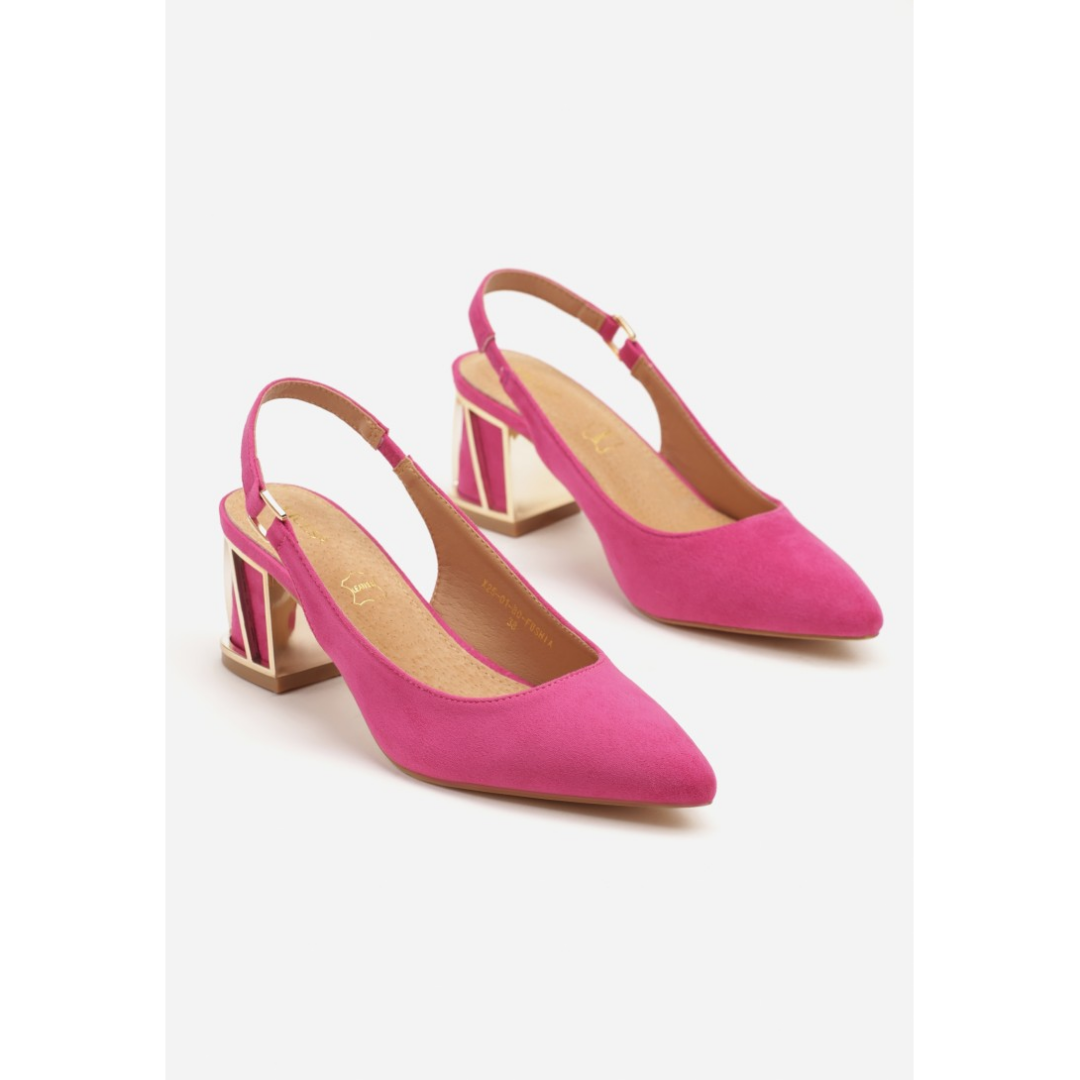 Heeled shoes, purple