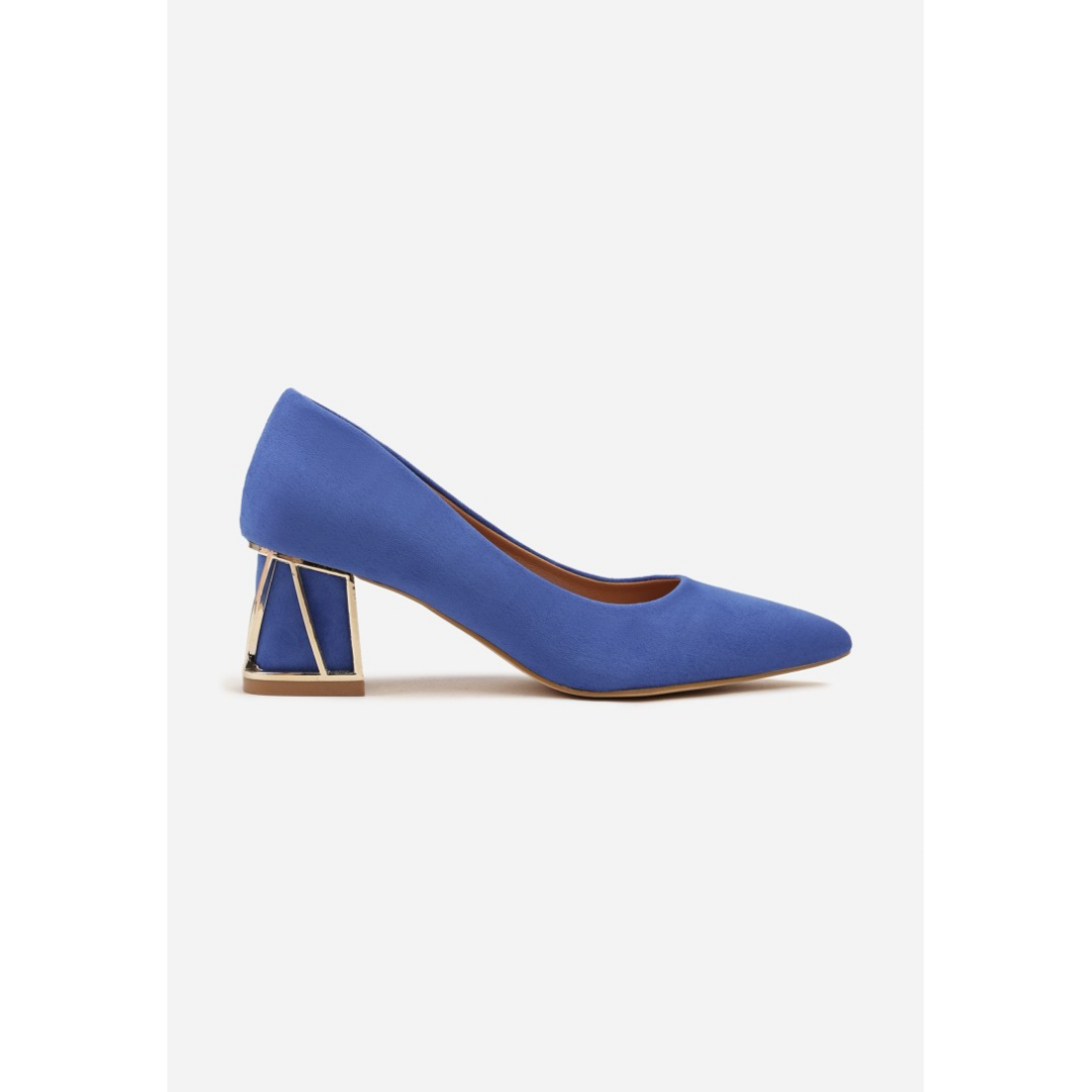 Heeled shoes, blue