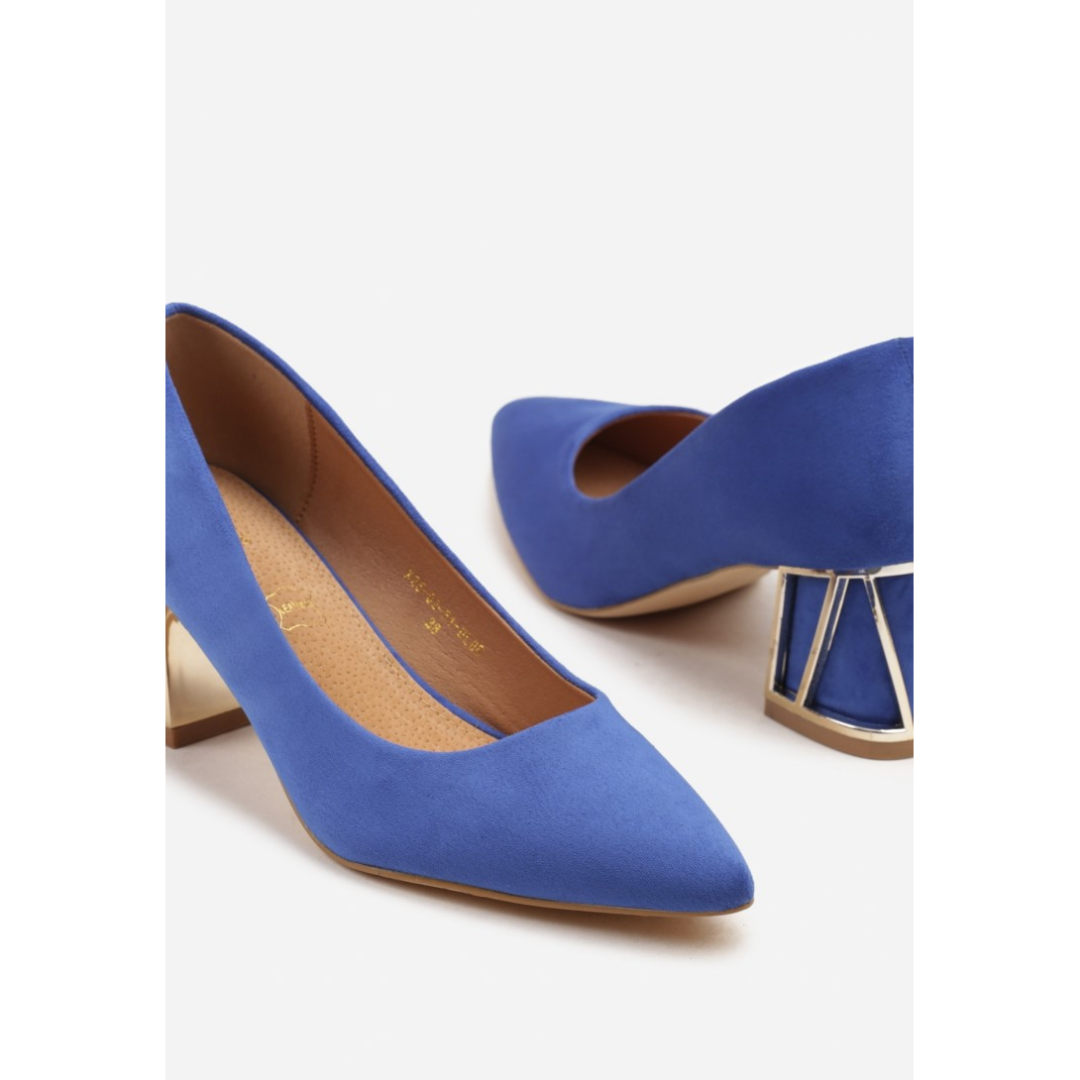 Heeled shoes, blue