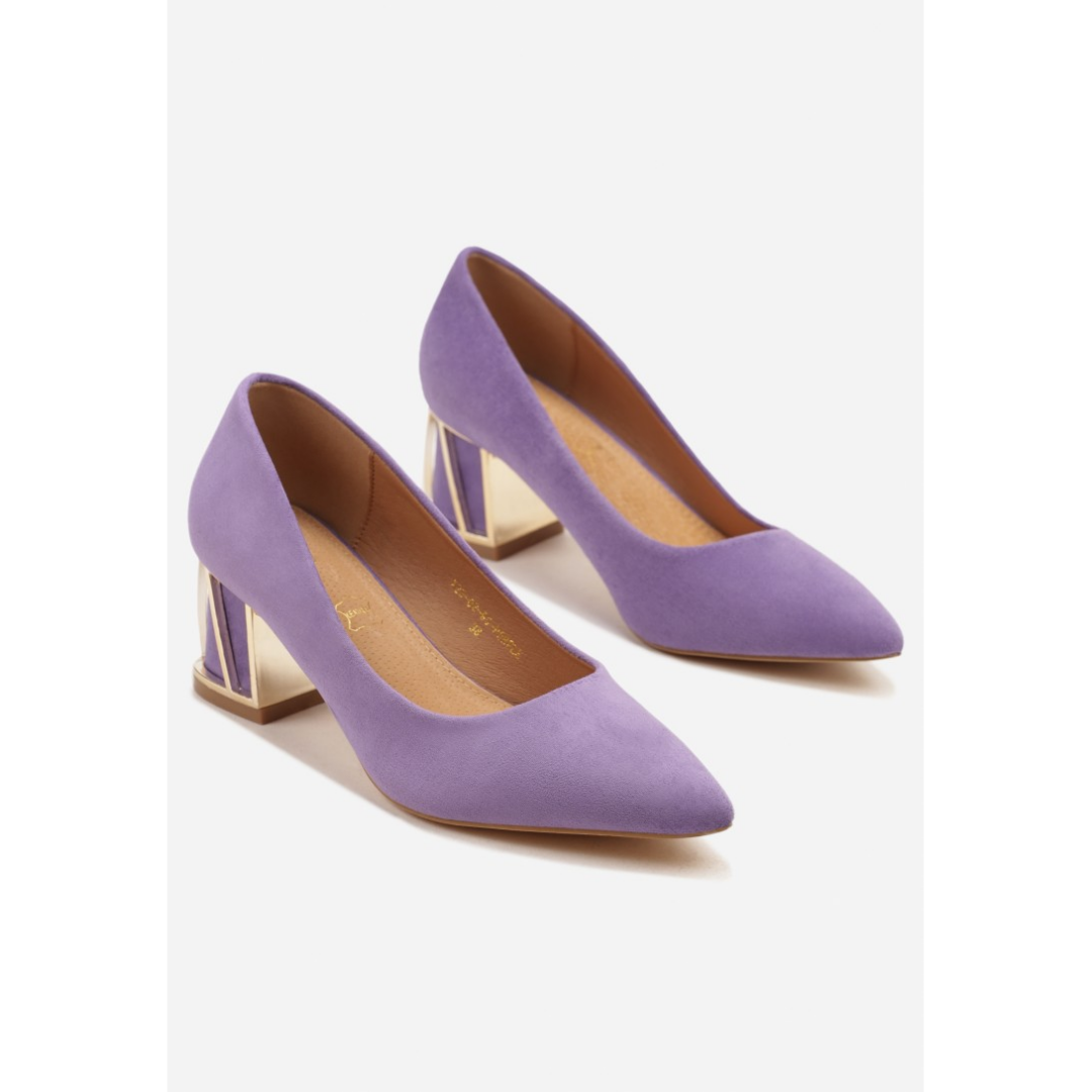 Heeled shoes, purple