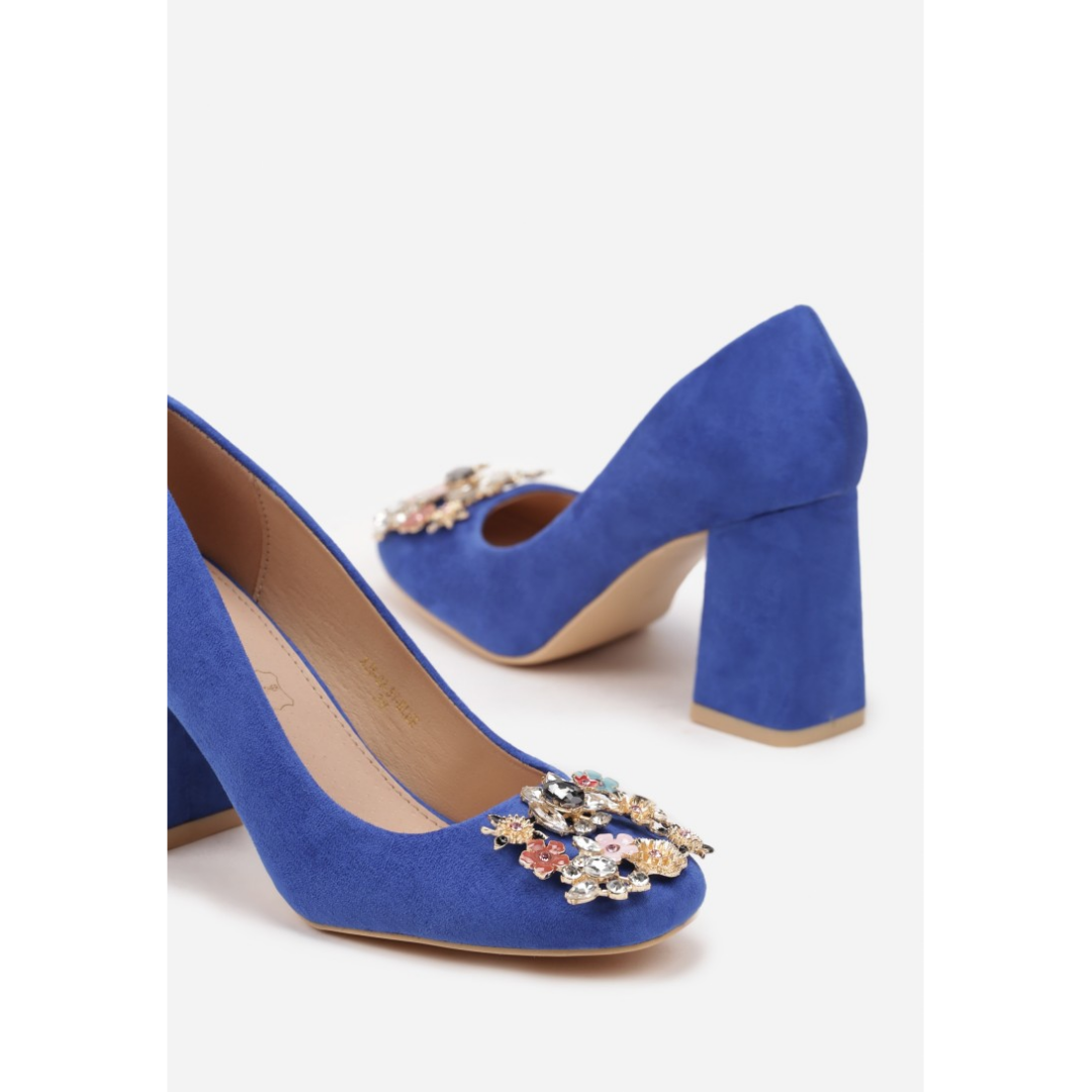 Heeled shoes, blue