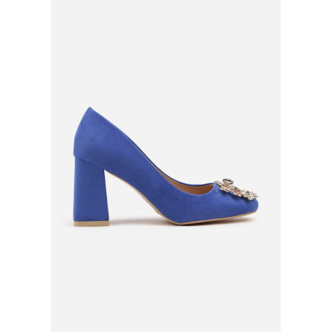 Heeled shoes, blue