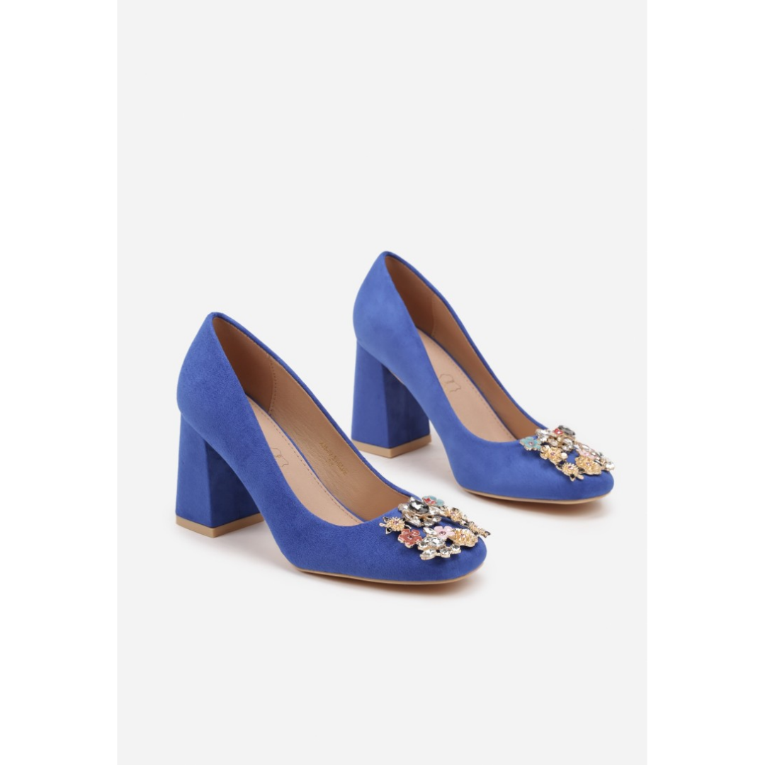 Heeled shoes, blue