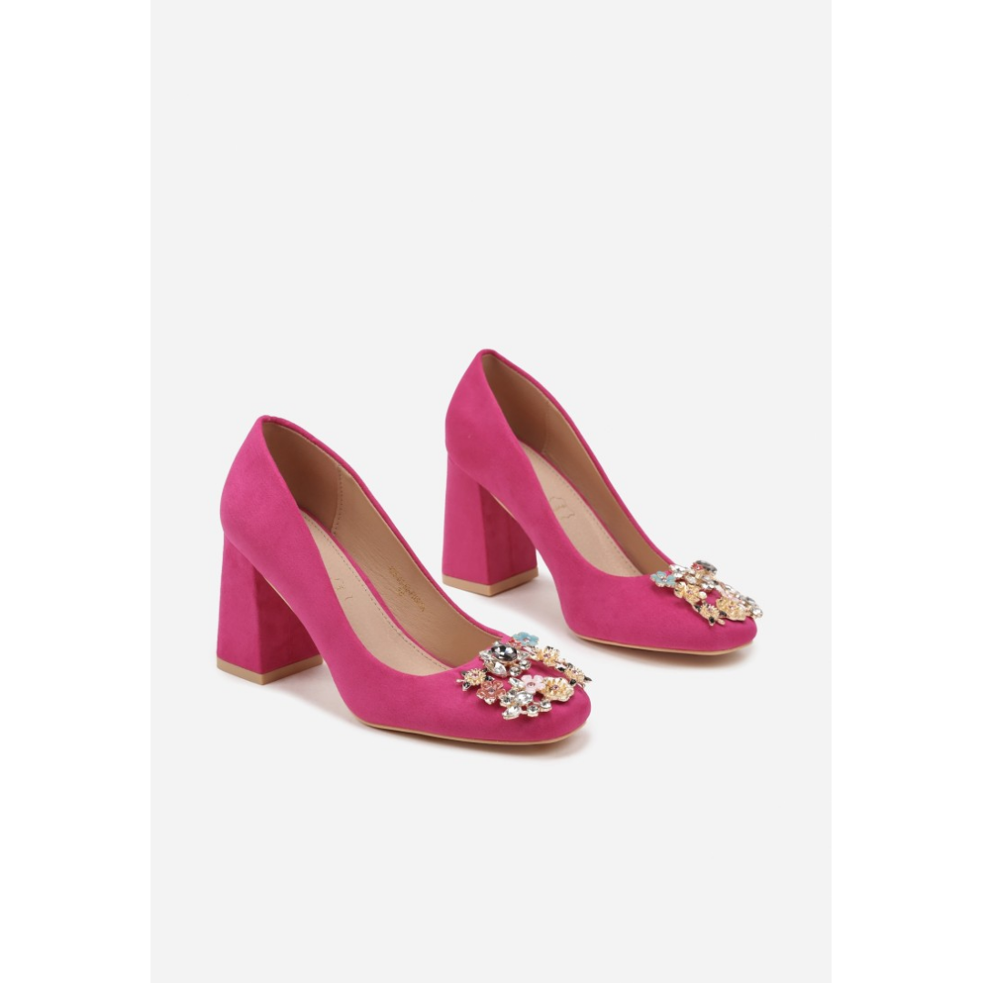 Heeled shoes, purple