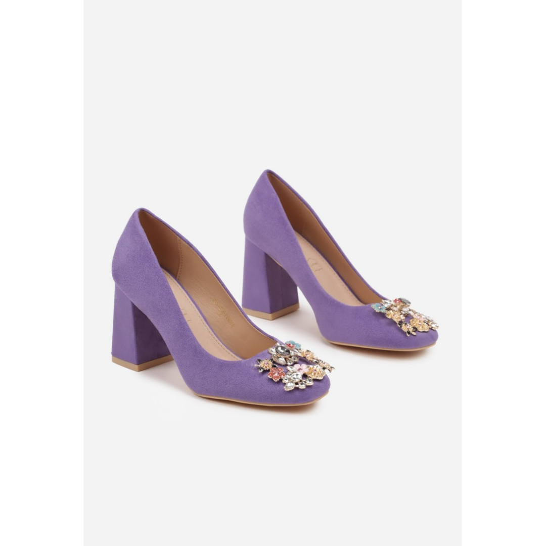 Heeled shoes, purple