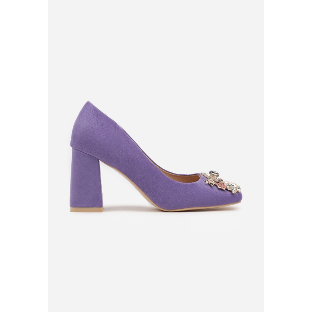 Heeled shoes, purple
