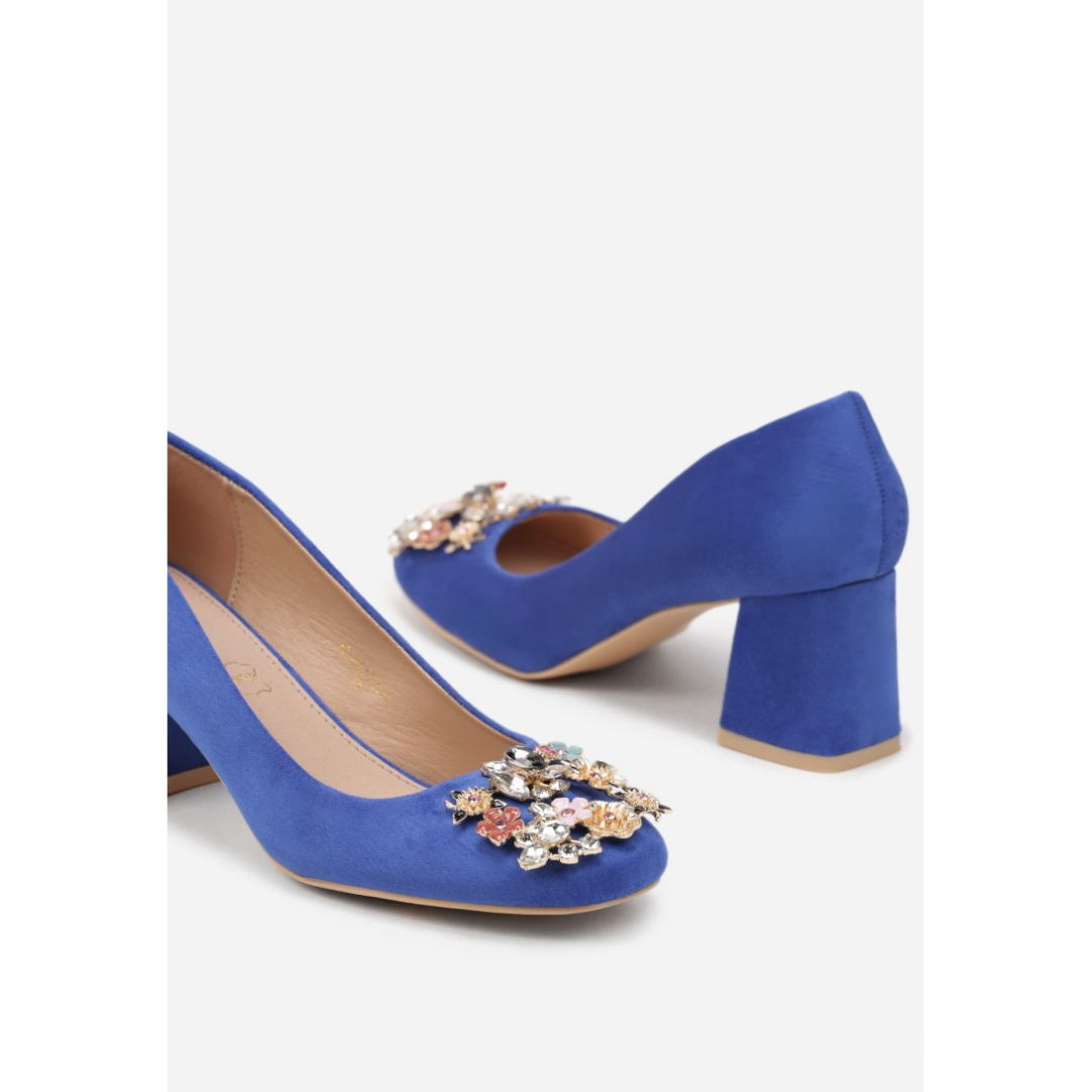Heeled shoes, blue