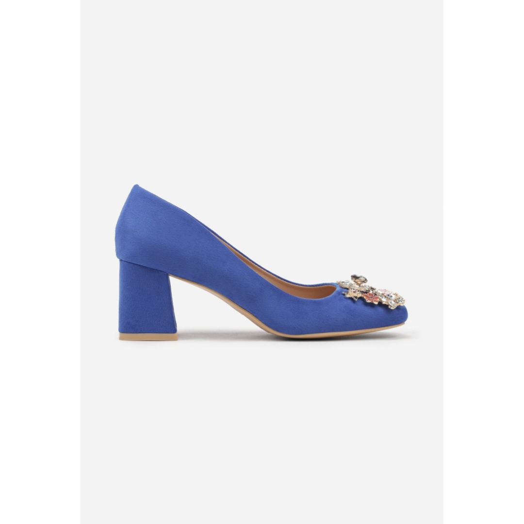 Heeled shoes, blue