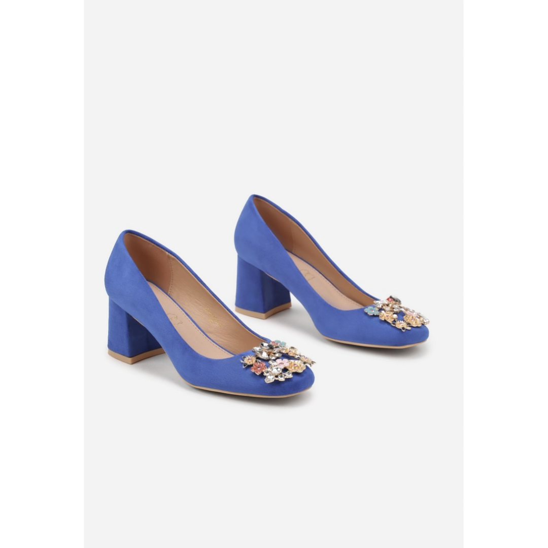 Heeled shoes, blue