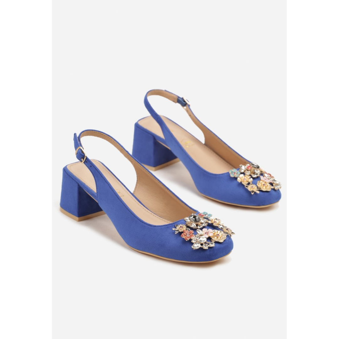 Heeled shoes, blue