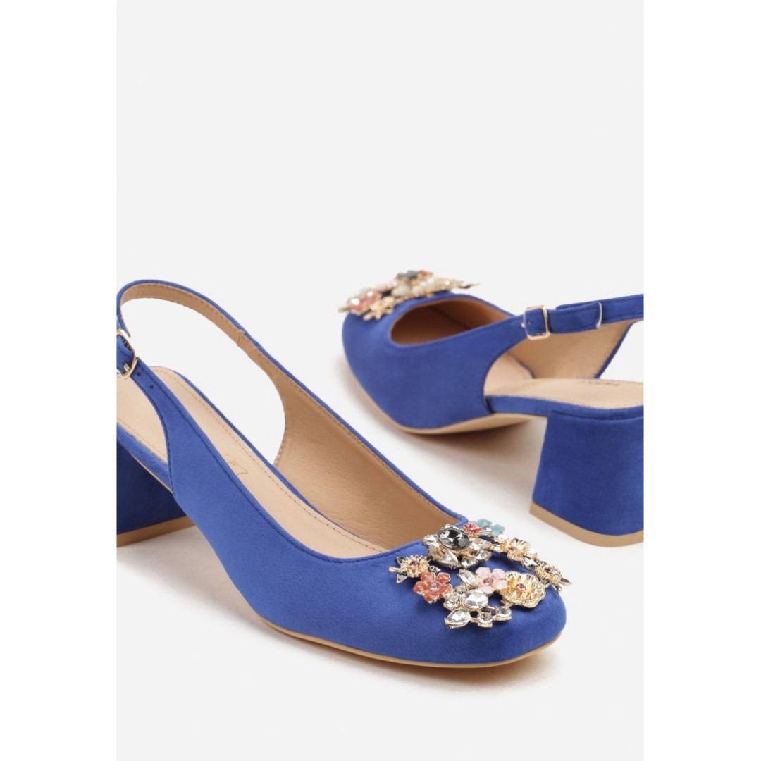 Heeled shoes, blue