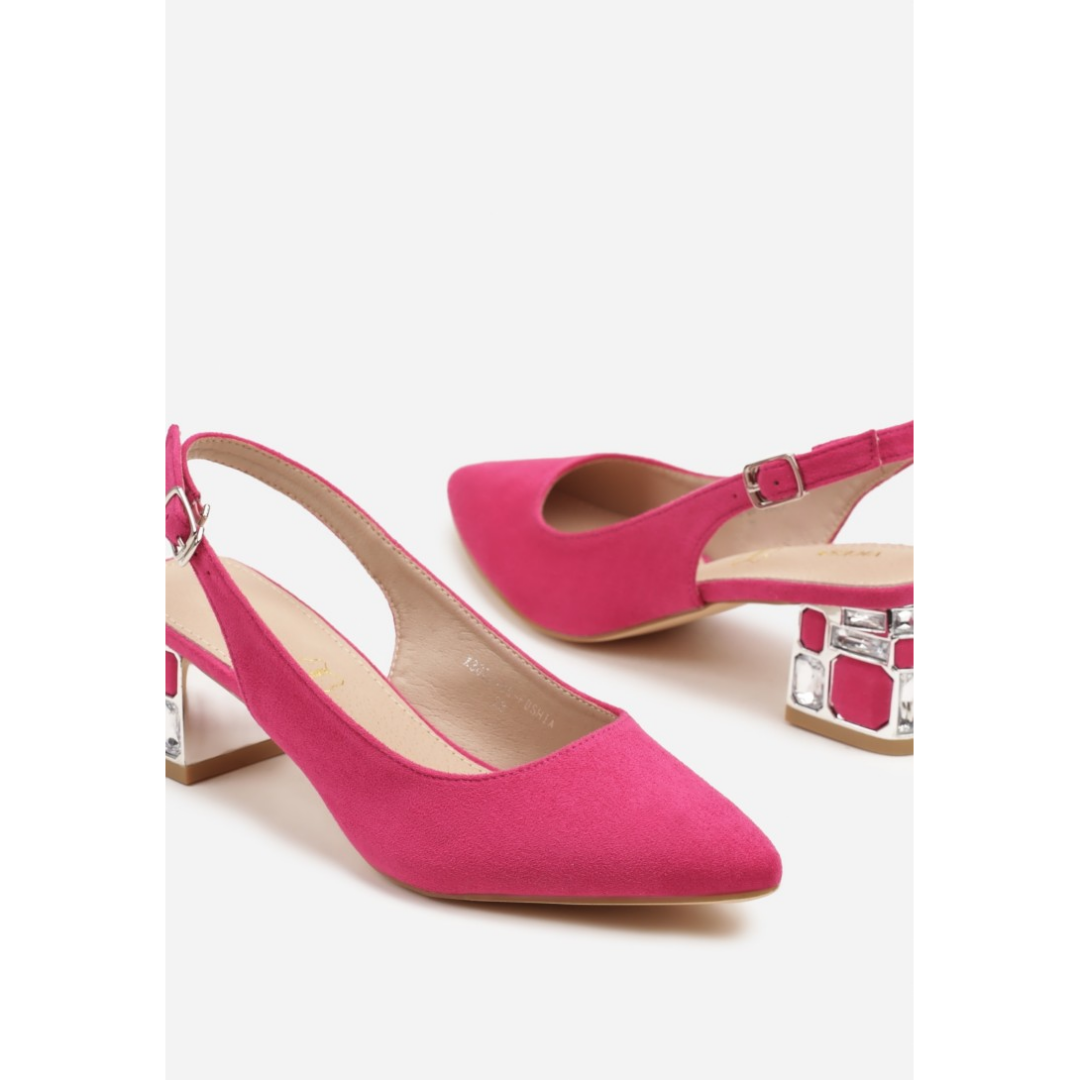 Heeled shoes, purple