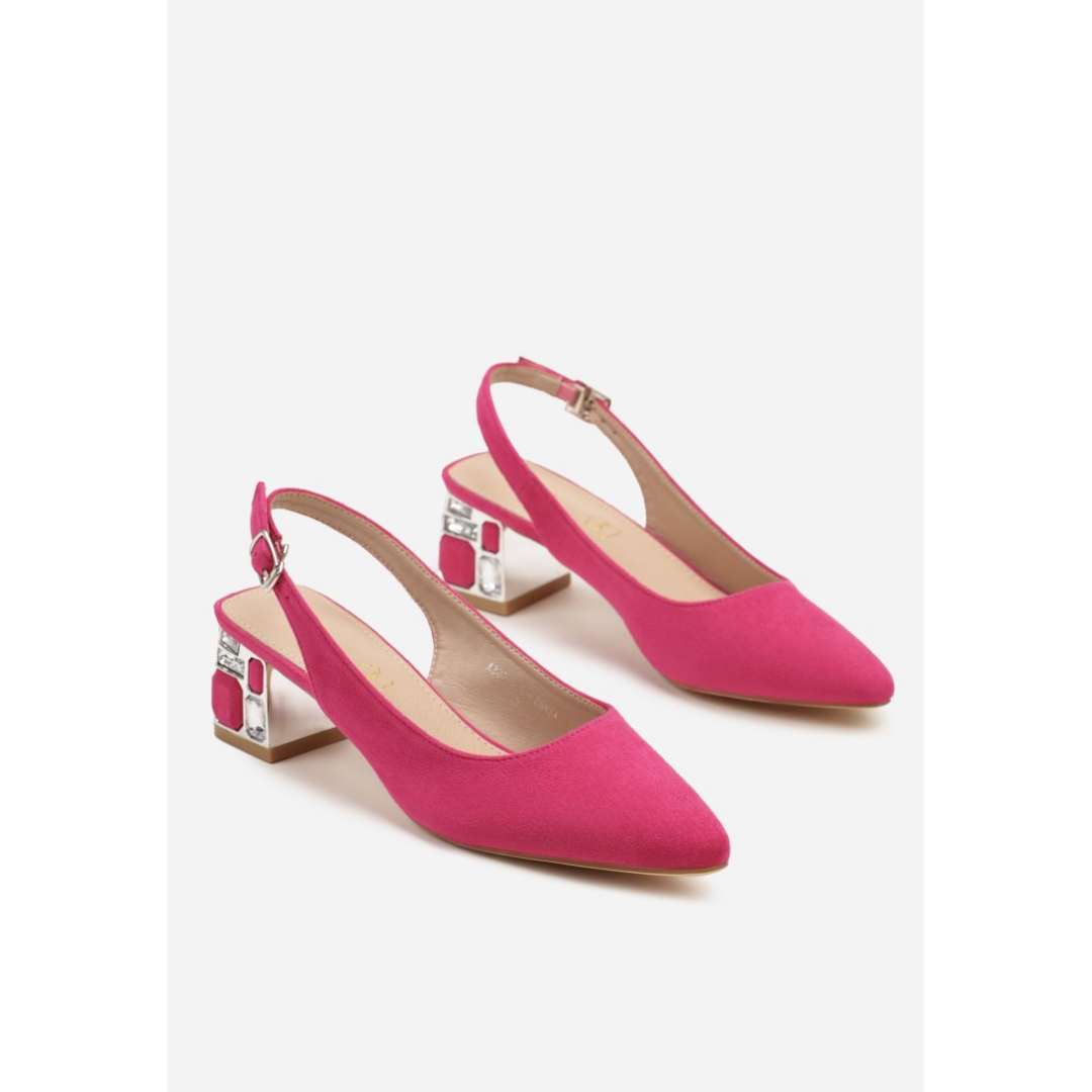 Heeled shoes, purple
