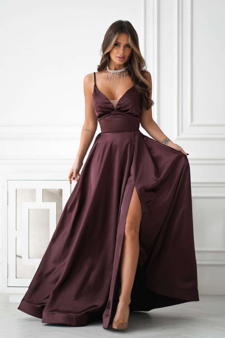 Maxi dress, brown