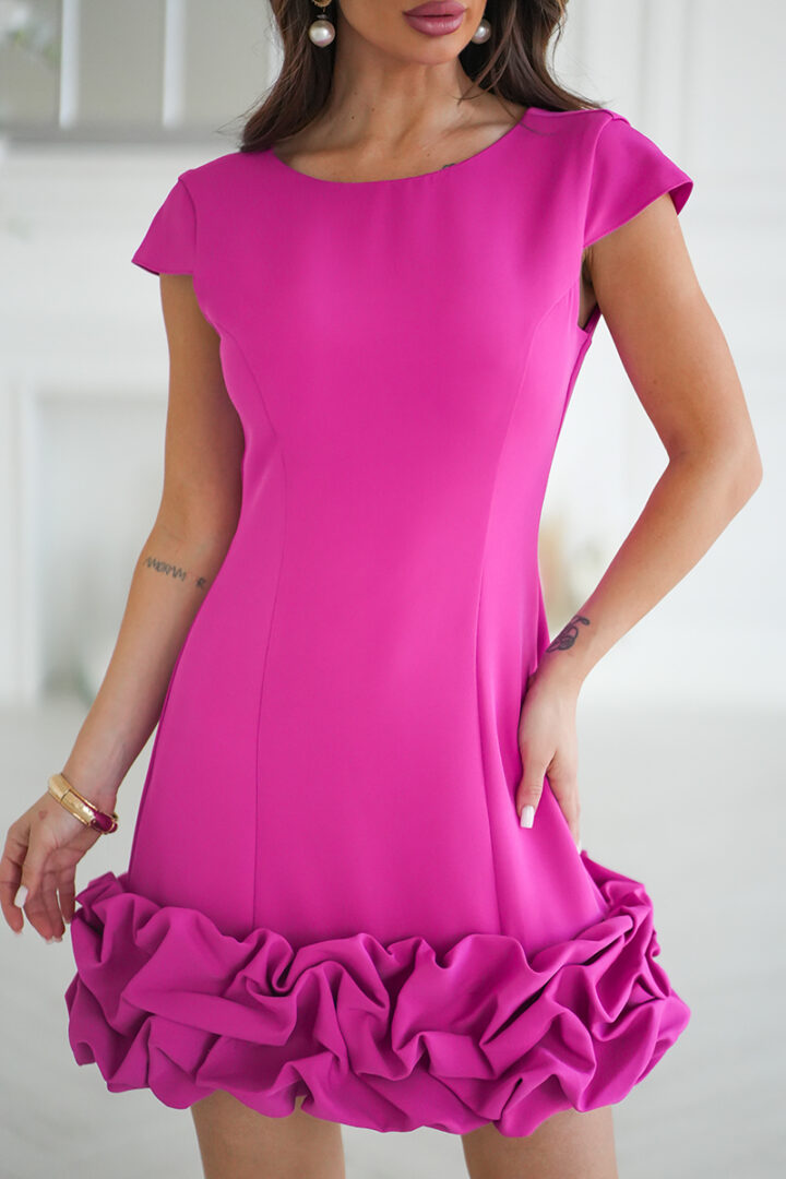 Evening dress, purple