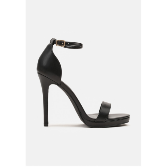 Open heel shoes, black