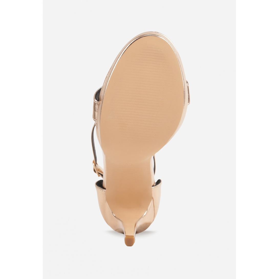 Open heel shoes, beige - Image 2
