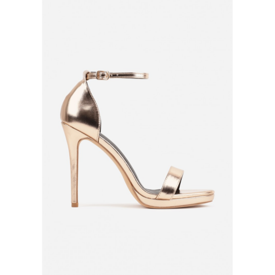 Open heel shoes, beige