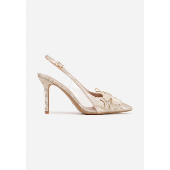 Heeled shoes, beige