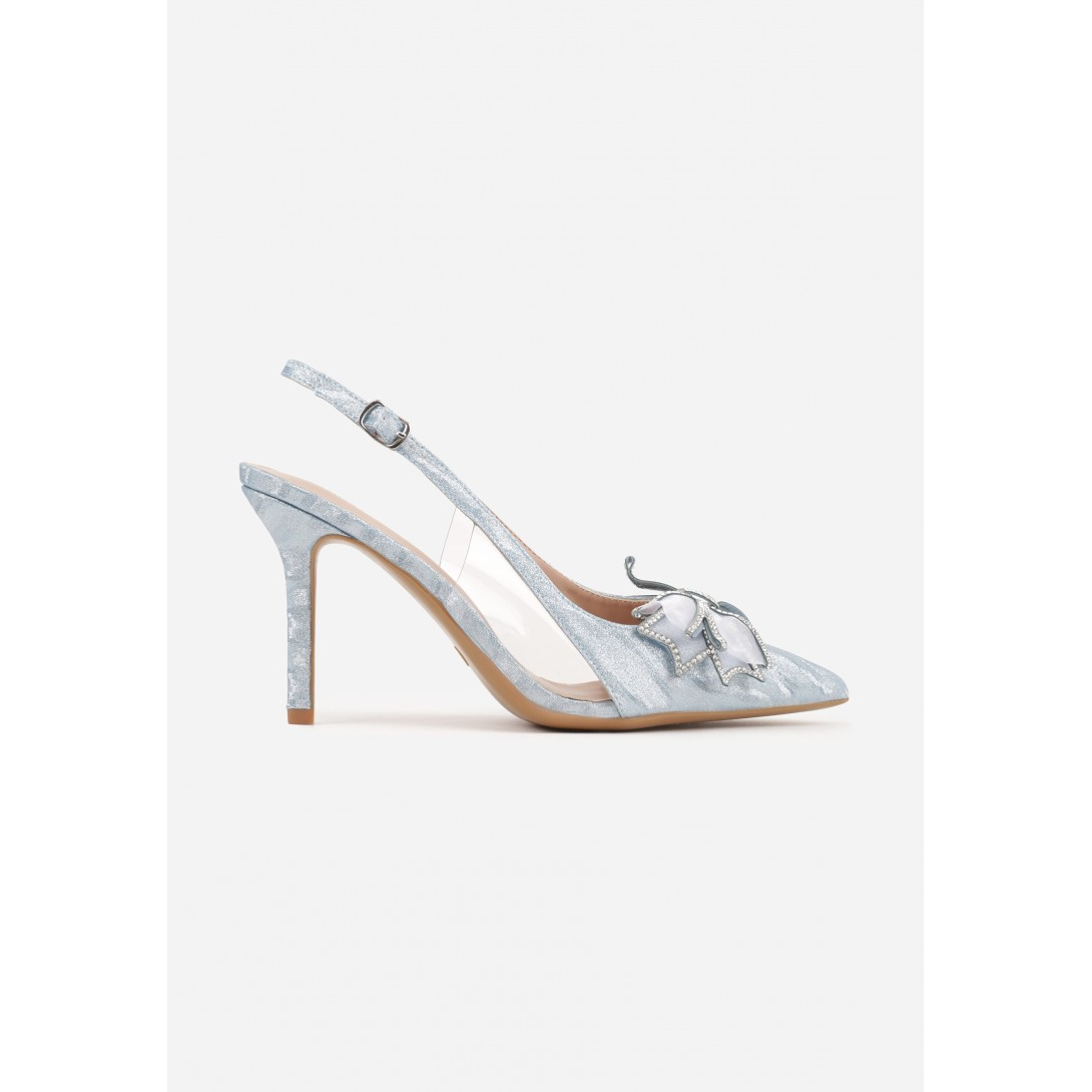 Heeled shoes, grey - Image 1