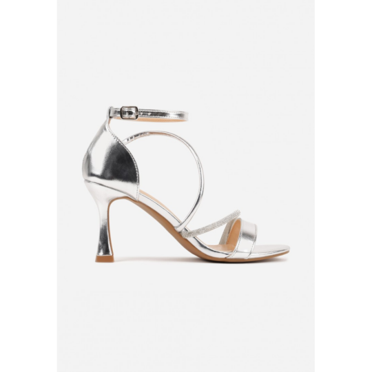 Open heel shoes, grey