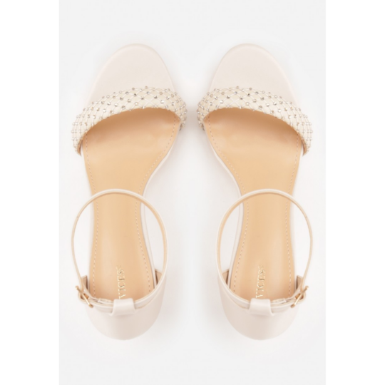 Open heel shoes, beige - Image 3