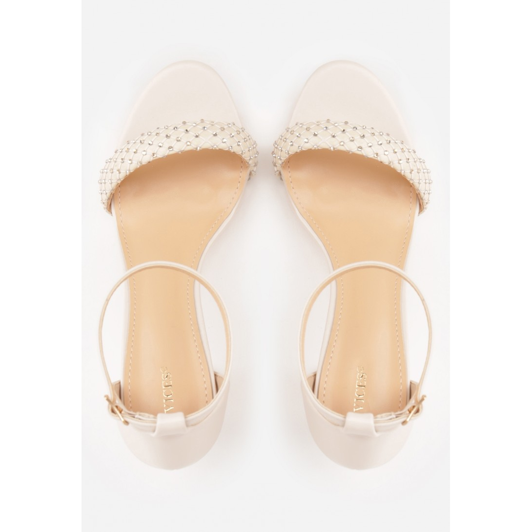 Open heel shoes, beige - Image 3