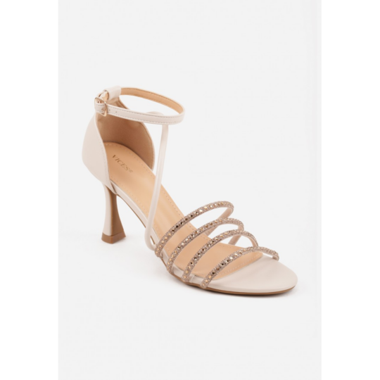 Open heel shoes, beige - Image 2