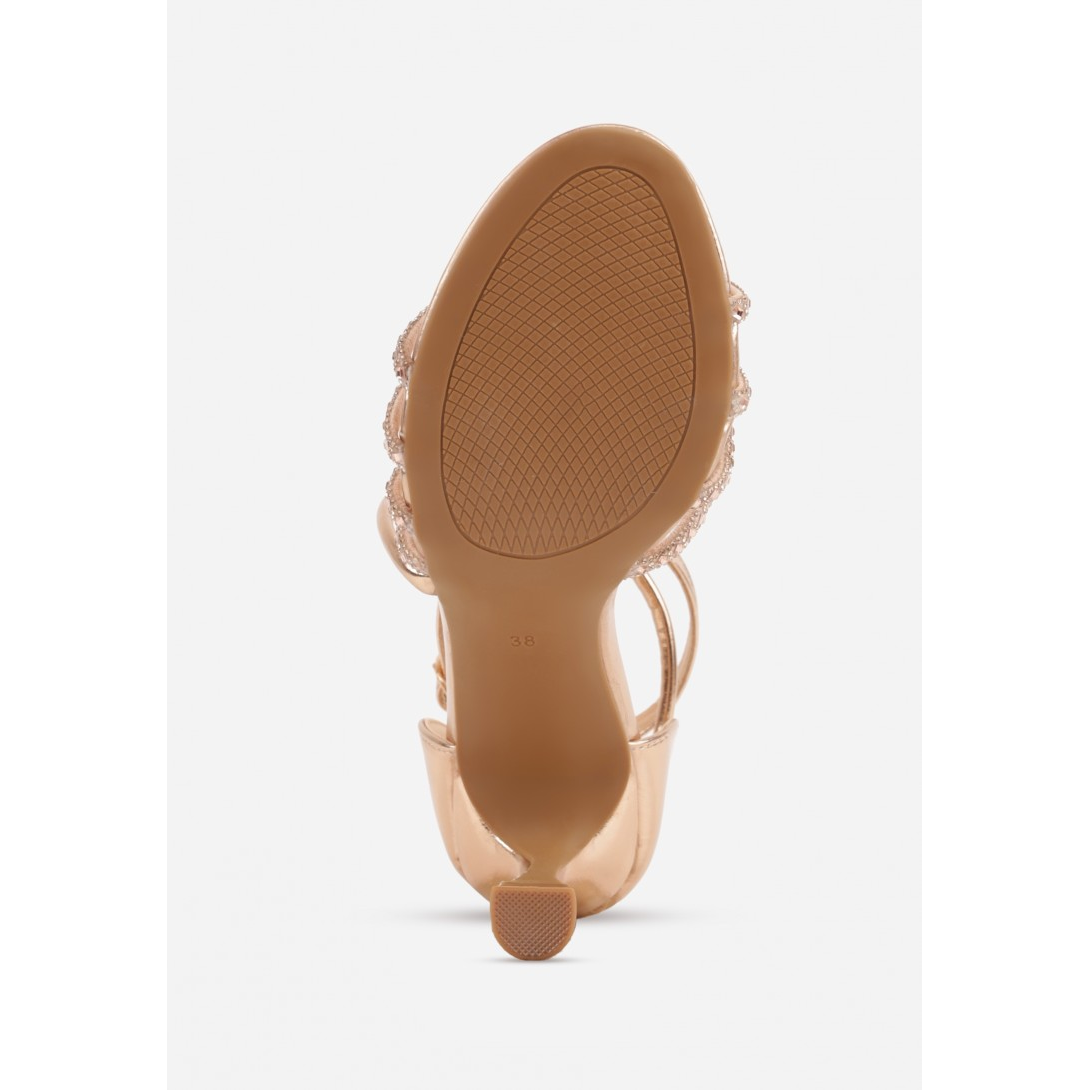 Open heel shoes, beige - Image 3