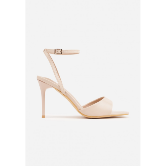 Open heel shoes, beige