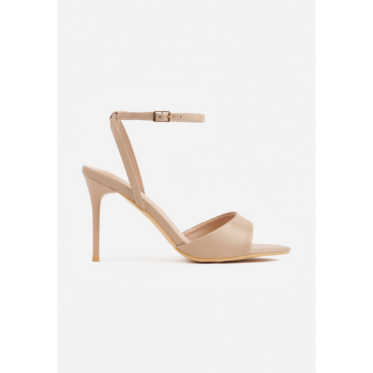Open heel shoes, beige