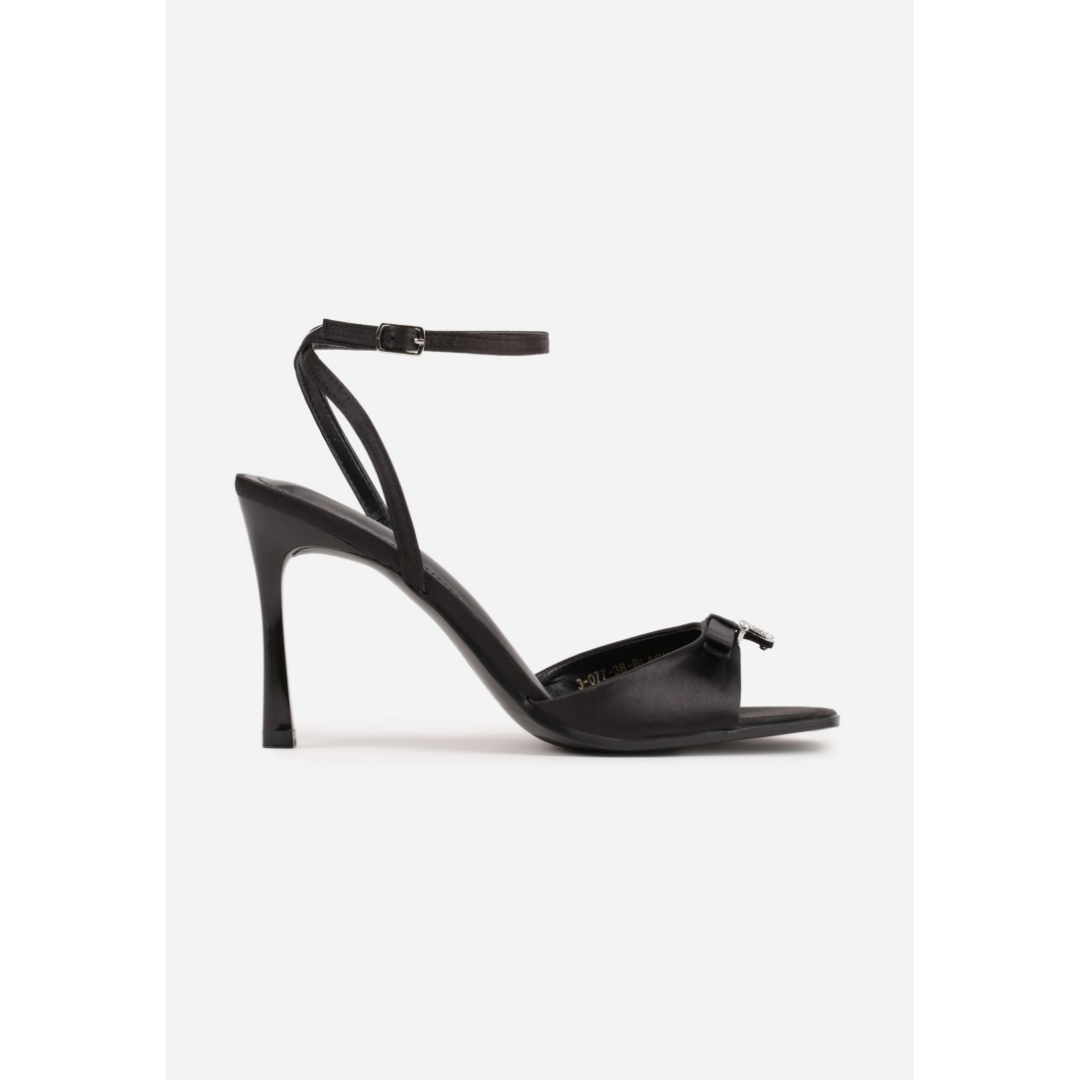 Open heel shoes, black
