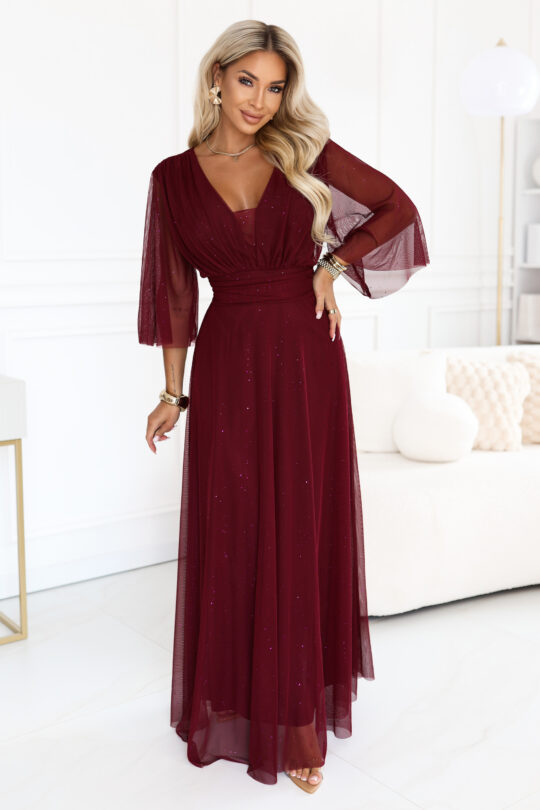 Plus size sädelev maksikleit, punane - Pilt 1