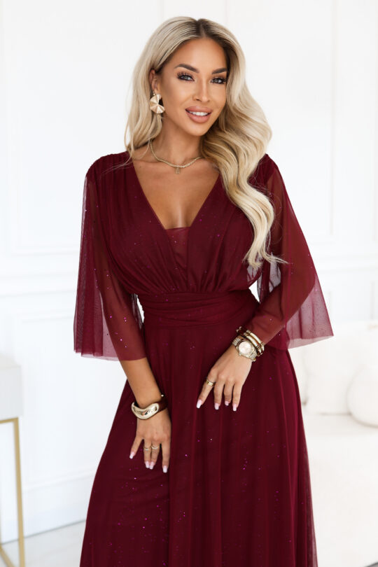 Plus size sädelev maksikleit, punane - Pilt 2
